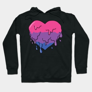 Melting bisexual heart Hoodie